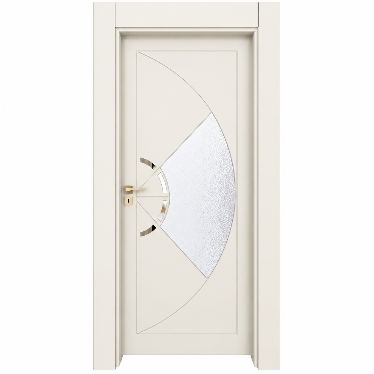 BY-6007V Porte intérieure Laqué Vitrée